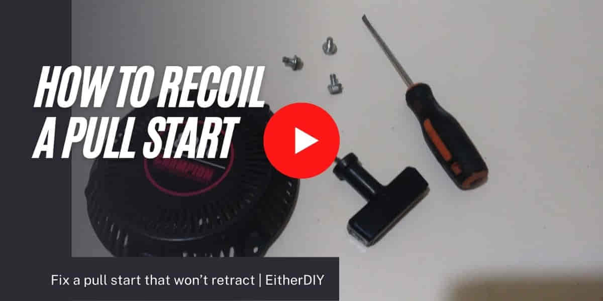 How to Fix a Pull Start that won’t Retract Or is Broken